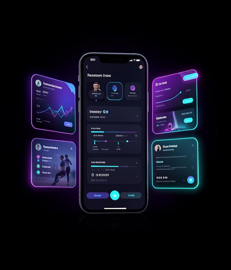 Mobile app dashboard preview